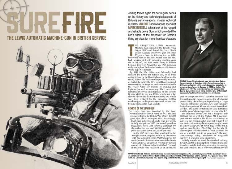Surefire - the Lewis automatic machine-gun in British service (double-page preview spread)