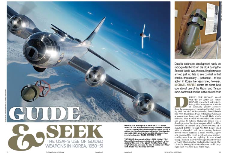 Guide & Seek - The USAF's use of Guided Weapens in Korea (double-page preview spread)