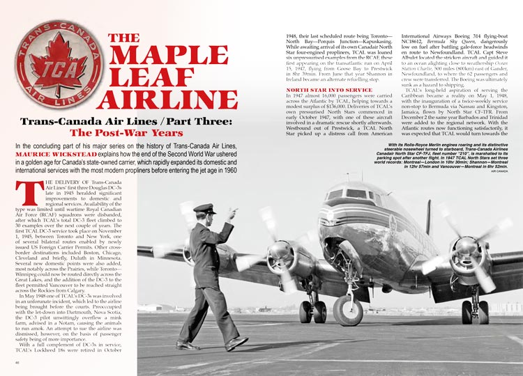 The Maple Leaf Airline (double-page preview spread)