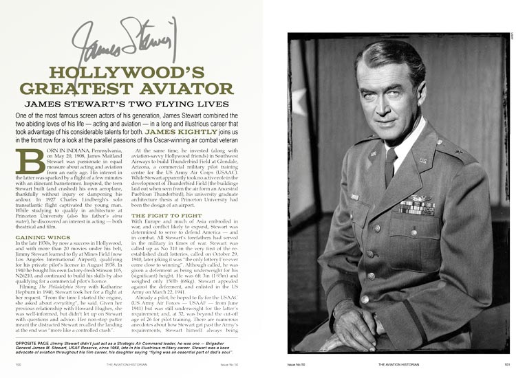 Hollywood's Greatest Aviator (double-page preview spread)